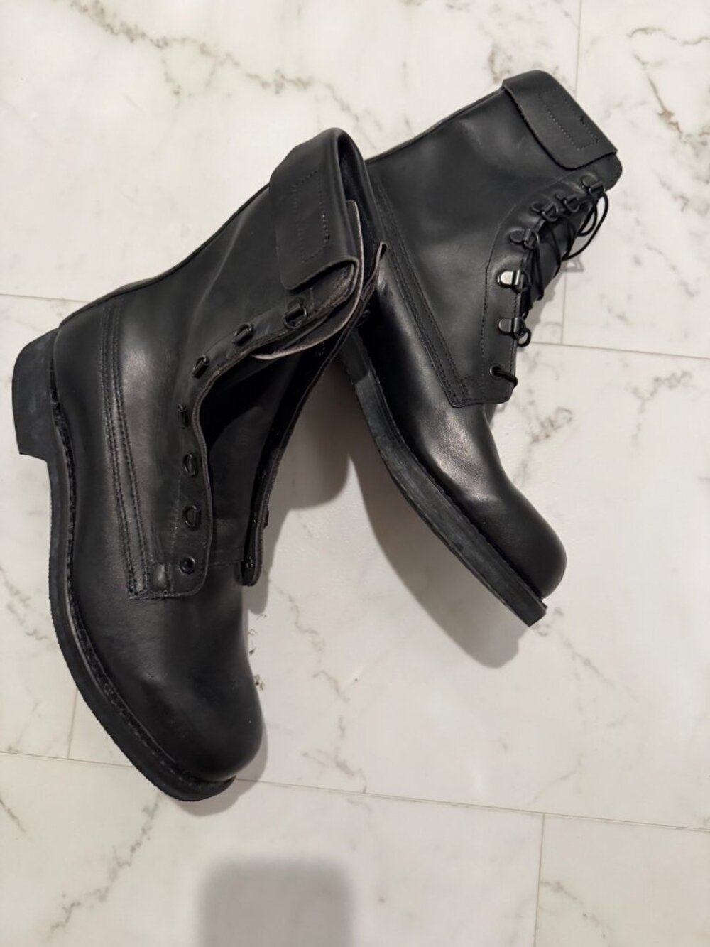NEW black Aviator boots